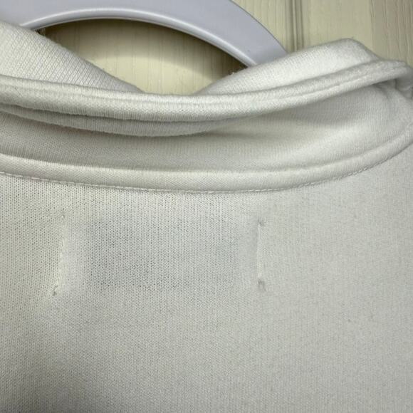 ARITZIA TNA Cropped‎ Zip Sweatshirt Women XS White Activewear Lightweight - Picture 8 of 9